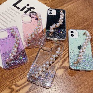 Soft Pearl Bracelet Phone Case For iPhone 11 12 13 Pro Max XS X XR 7 8 6 6s Plus